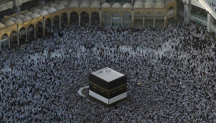 The picture shows pilgrims performing Hajj in this undated photo. — AFP/File