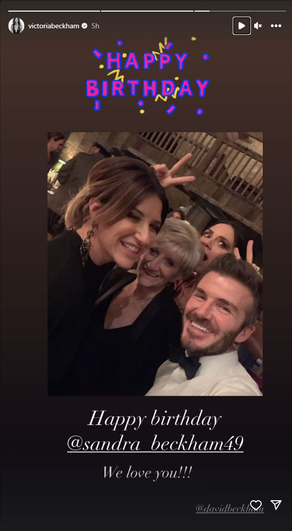 Victoria Beckham shares a throwback for mother-in-law’s birthday tribute