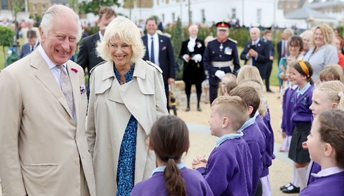 King Charles, Queen Camilla receive warm welcome at Poundbury in Dorset