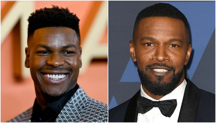 John Boyega reveals that co-star Jamie Foxx has finally picked up the phone and talked to him, adding that hes doing well