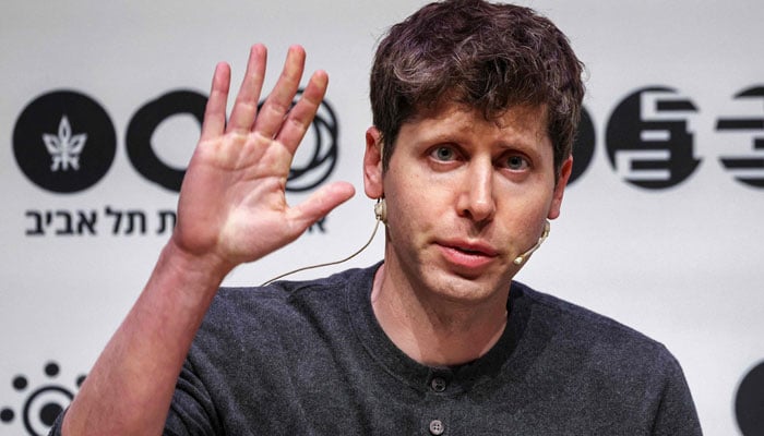 Sam Altman, US entrepreneur, investor, programmer, and founder and CEO of artificial intelligence company OpenAI, speaks at Tel Aviv University in Tel Aviv on June 5, 2023. — AFP