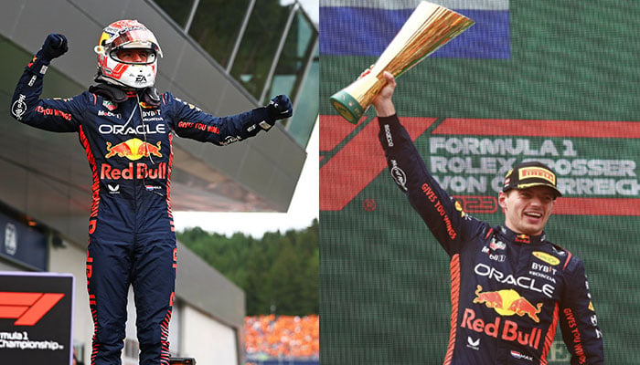 Max Verstappen dominates Austrian Grand Prix with a fifth consecutive win.—Twitter@Max33Verstappen