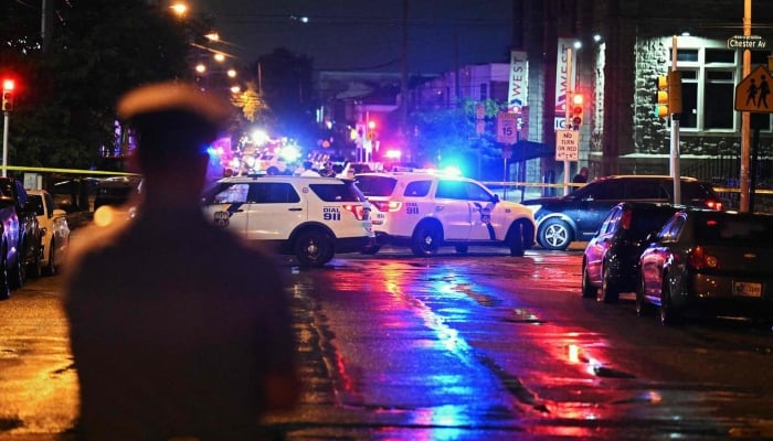 Police work the scene of a shooting on July 3, 2023, in Philadelphia, Pennsylvania. — AFP