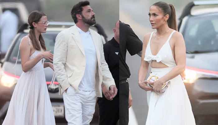 Ben Affleck, Jennifer Garner's daughter Violet matches Lopez in white ...