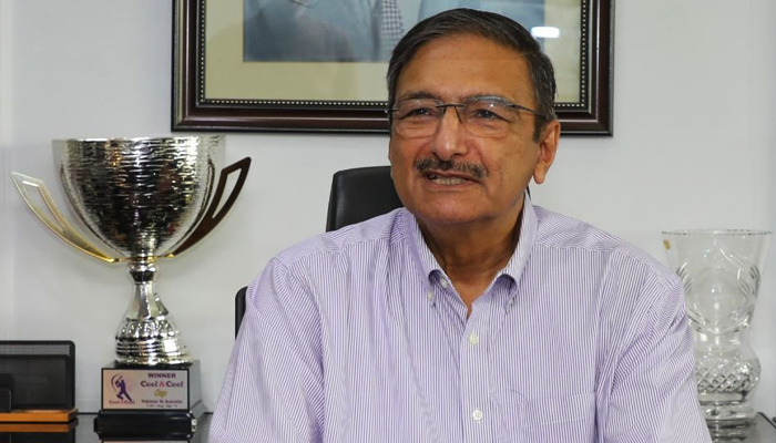 PCB Management Committee Chairman Zaka Ashraf at the boards headquarters in Lahore, on July 6. — APP