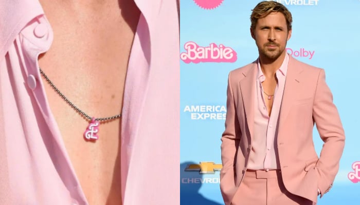 Ryan Gosling wears 'E' pendant to 'Barbie' premiere to honour partner Eva  Mendes