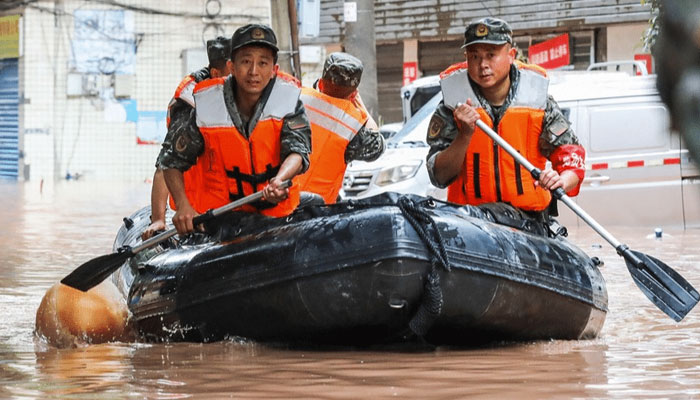 This picture shows rescue workers during a rescue operation in southwest China. — AFP/File