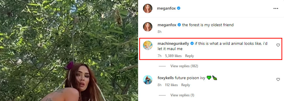 Megan Fox and Machine Gun Kelly return to PDA on social media after reconciliation