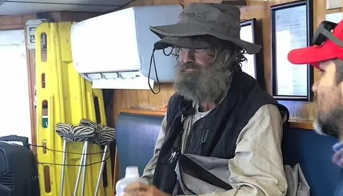 Tim Shaddock, the Australian man who was stranded at sea. — 9 NEWS