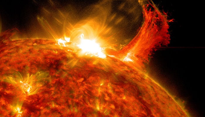 Nasas Solar Dynamics Observatory captured this image of a solar flare on Oct. 2, 2014. — Nasa/SDO