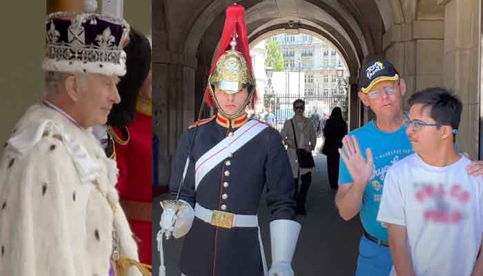 King Charles guards stunning video goes viral