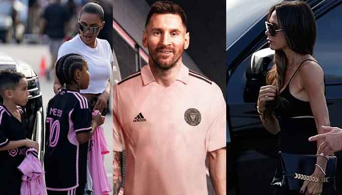 Kim Kardashian, Victoria Beckham steal limelight at Lionel Messi's game