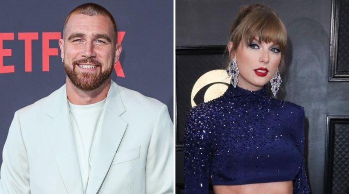 Football Star Kelce shoots his shot with Taylor Swift at concert with ...