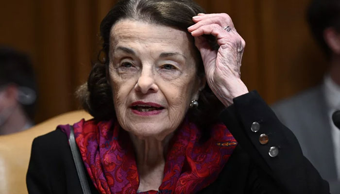 Sen. Dianne Feinstein listens to Senate testimony on Capitol Hill on May 11. AFP/File