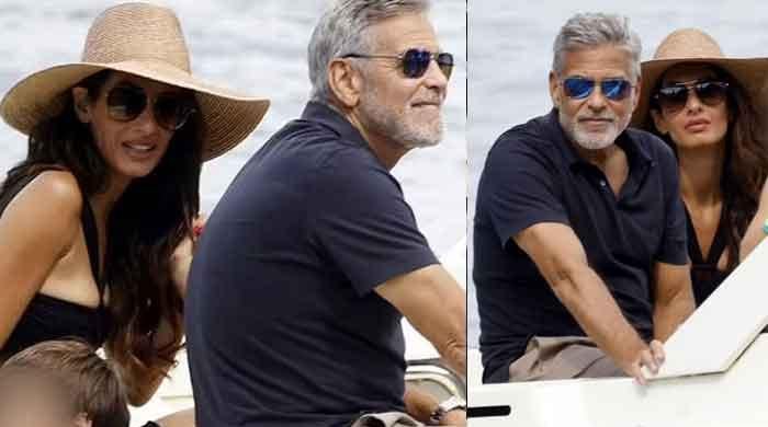 George Clooney's wife Amal flaunts chic sense of style during family ...
