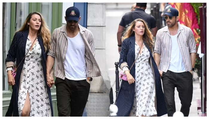 Ryan Reynolds Enjoys Romantic Stroll With His Glamorous Wife Blake Lively In Paris 