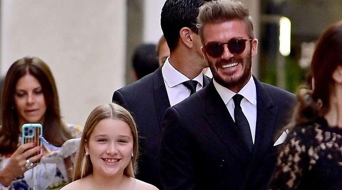 Sleeping Beauty! David Beckham Continues To Spoil Harper Following