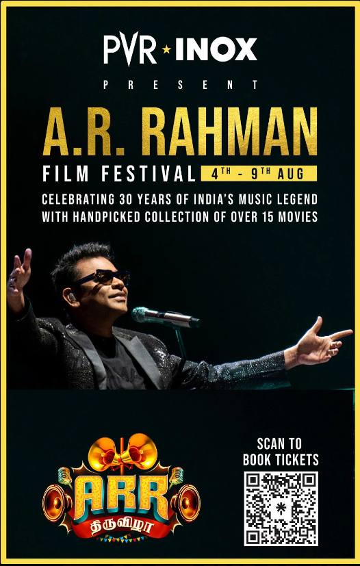 AR Rahman completes 30 years of music: PVR cinema to host film festival after his name