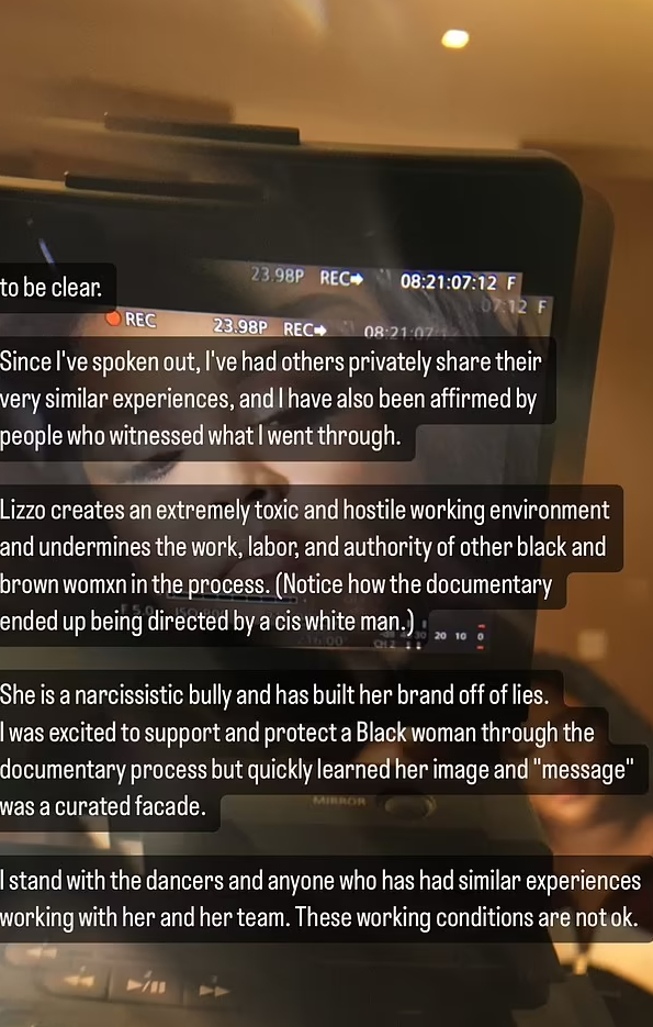 Documentary maker Sophia Nahli Allison calls Lizzo ‘arrogant and cruel’