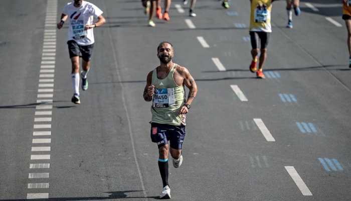 Faisal Shafi during a race. — Instagram/faisalshafitness