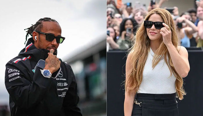 Shakira and Lewis Hamilton were first linked together last month