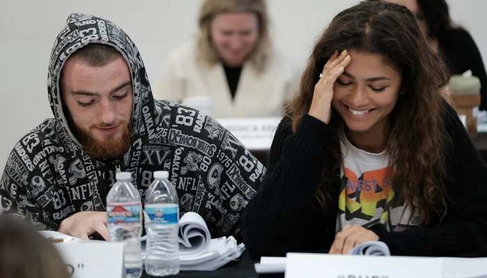 Zendaya Visits Mural dedicated to Euphoria Costar Angus Cloud After His Death