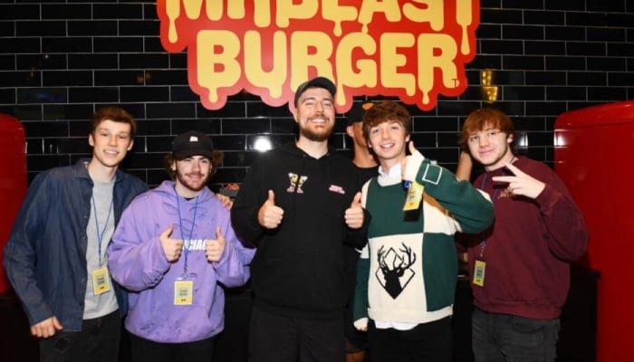 YouTuber MrBeast with friends. — AFP/File