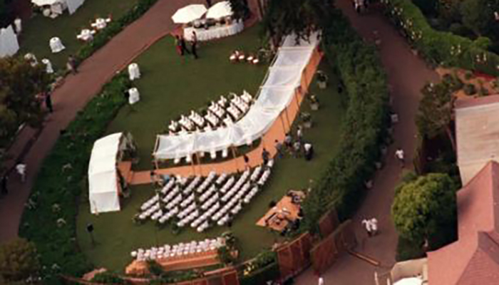 Jennifer Aniston and Brad Pitts wedding venue