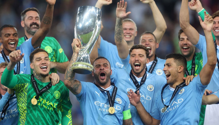 Manchester City secure UEFA Super Cup win vs Sevilla in nail-biting penalty shootout. The Telegraph