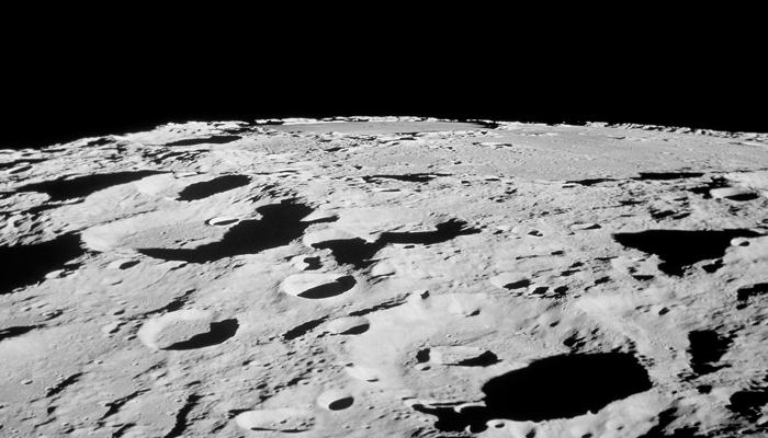 In this picture, moons surface can be seen with craters. — Nasa/File