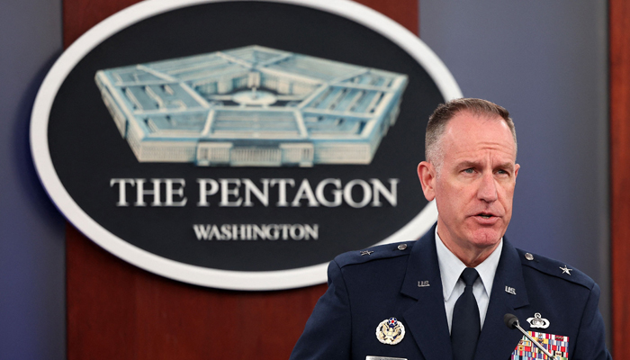 US Department of Defense Press Secretary Patrick Ryder holds a press conference at the Pentagon on August 22, 2023, in Arlington, Virginia. — AFP