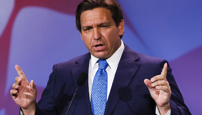 Florida Gov. Ron DeSantis, a Republican, is expected by many to announce his candidacy for president in the coming weeks or months. Speaking here at the Republican Jewish Coalition Annual Leadership Meeting in Las Vegas on Nov. 19, 2022. AFP/File