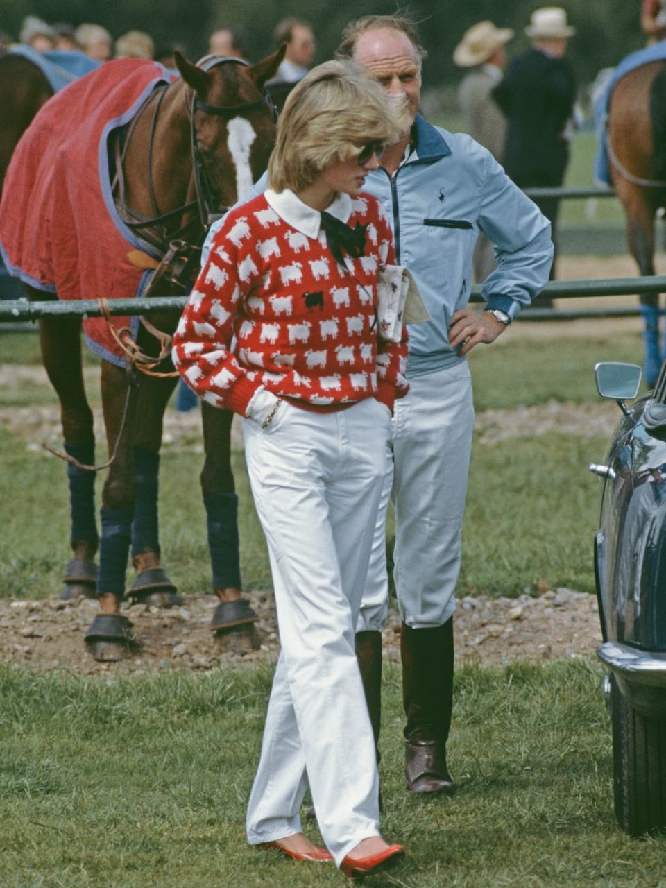 Iconic Princess Diana black sheep jumper goes up for auction for whopping bid