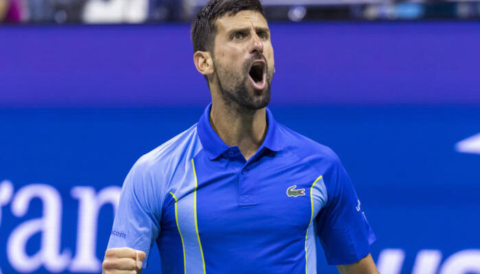 Novak Djokovic came from two sets behind to win a Grand Slam match for the eighth time. AFP