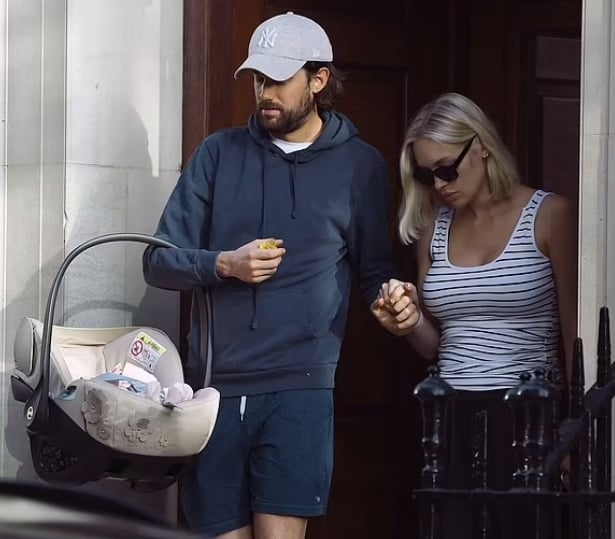 Roxy Horner and Jack Whitehall celebrate the arrival of their first child