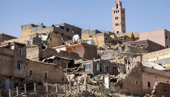 This picture shows damaged homes as a result of the strongest earthquake to hit Morocco in 120 years. —AFP/File