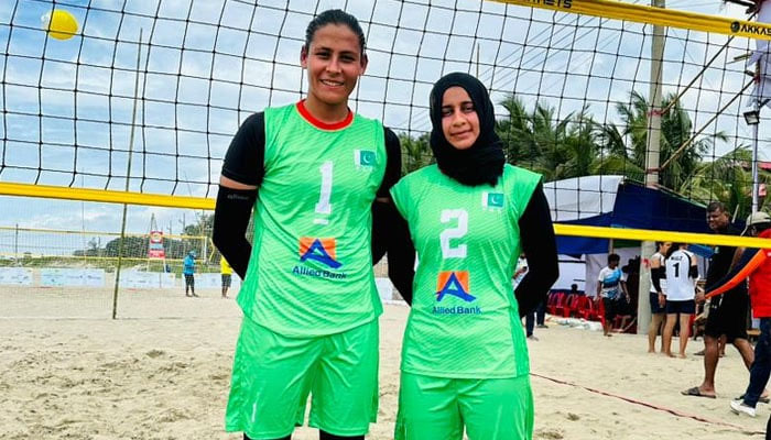 Pakistan Womens Beach Volleyball Team players. — Author