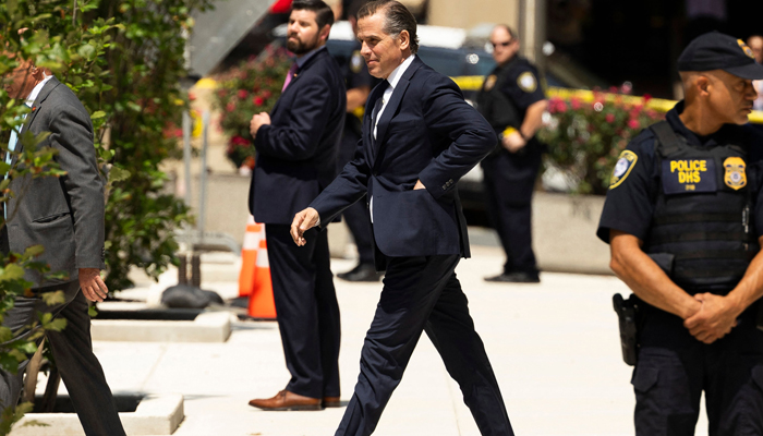 Hunter Biden, son of US President Joe Biden, leaves the J Caleb Boggs Federal Building in Wilmington, Delaware, on July 26, 2023. — AFP