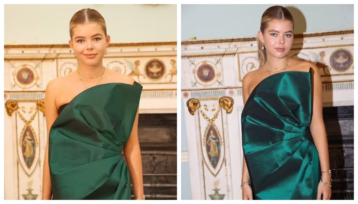 Amanda Holdens Lookalike Daughter Lexi Hughes Shines In Green Fan Dress