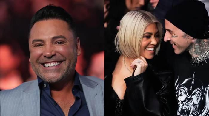 Kourtney Kardashian, Travis Barker receives sweet nod from Oscar De La Hoya