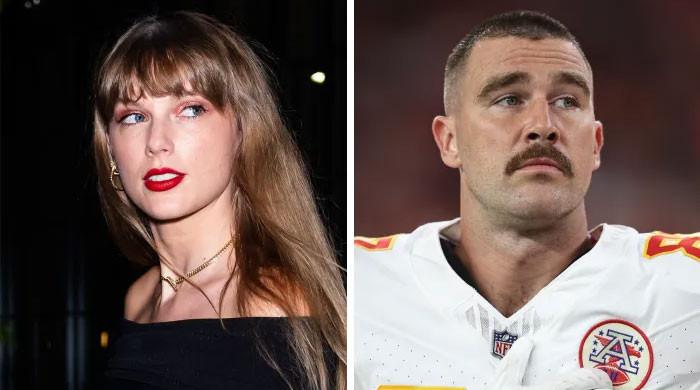 Taylor Swift ستاروں سے جڑے اسکواڈ کے ساتھ Travis Kelce کے لیے خوش ہیں: دیکھیں