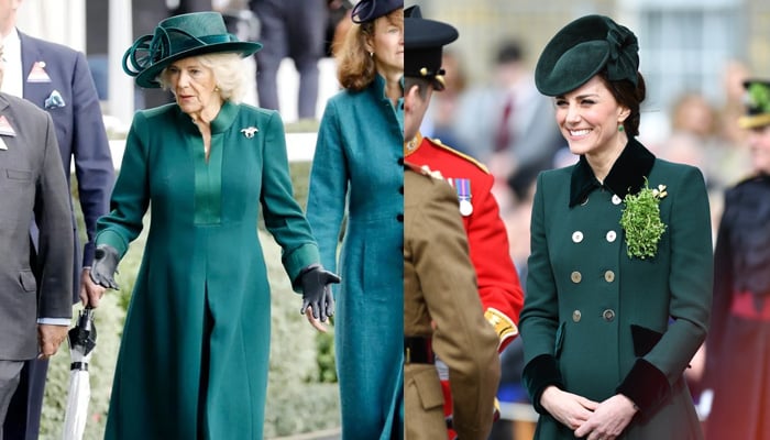 Queen Camilla at Ascot and Kate Middleton at St. Patricks day