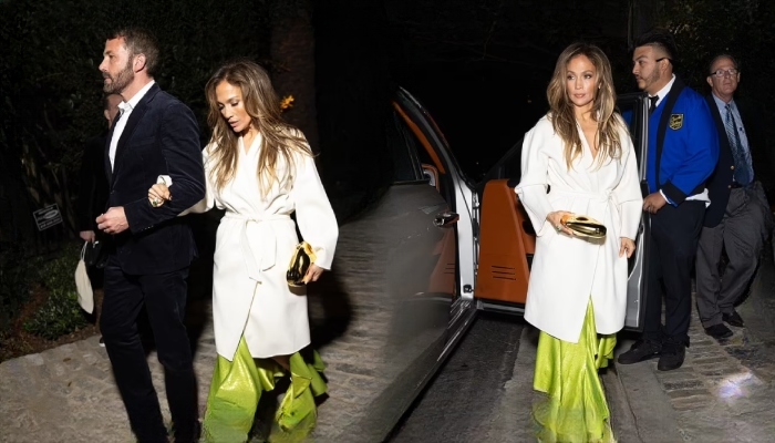 Jennifer Lopez steps out in glamour with husband Ben Affleck at pals birthday party