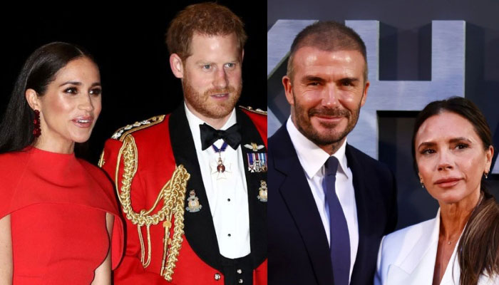 The Duke and the Duchess of Sussex had a falling out with David and Victoria Beckham