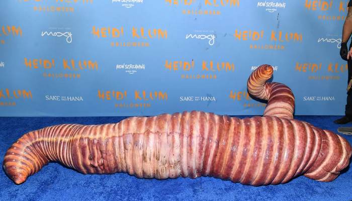 Inside Heidi Klums Worm costume making and cost