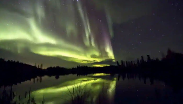 Northern lights and aurora borealis lighting up the skies of Europe 2023. — AFP