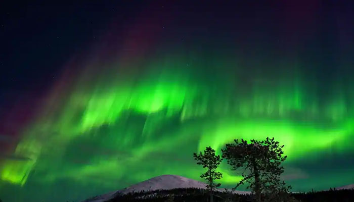 A show of Northern lights in Europe 2023. — AFP