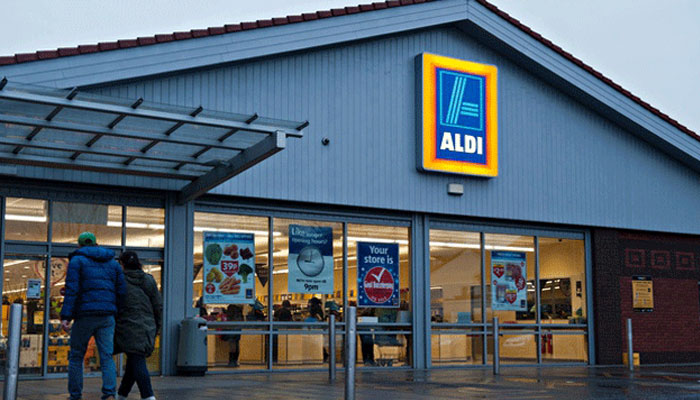 This picture shows an outlet of the UK-based discount store Aldi. — AFP/File