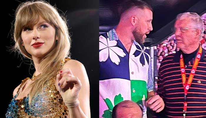 Taylor Swifts father dances with Travis Kelce at daughters Buenos Aires concert