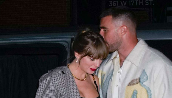 Travis Kelce and Taylor Swifts duet takes center stage at a hangout.